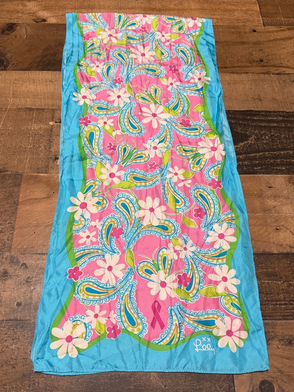 Lilly Pulitzer Silk Floral Paisley Scarf